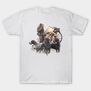 German Wirehaired Pointer hunting pheasant T-Shirt